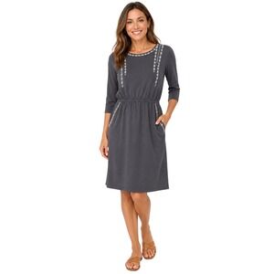 garnet hill linen slip dress Linen Dropwaist Dress